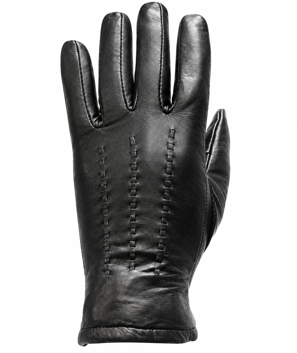 Women's Full-Finger Leather Motorcycle Riding Gloves