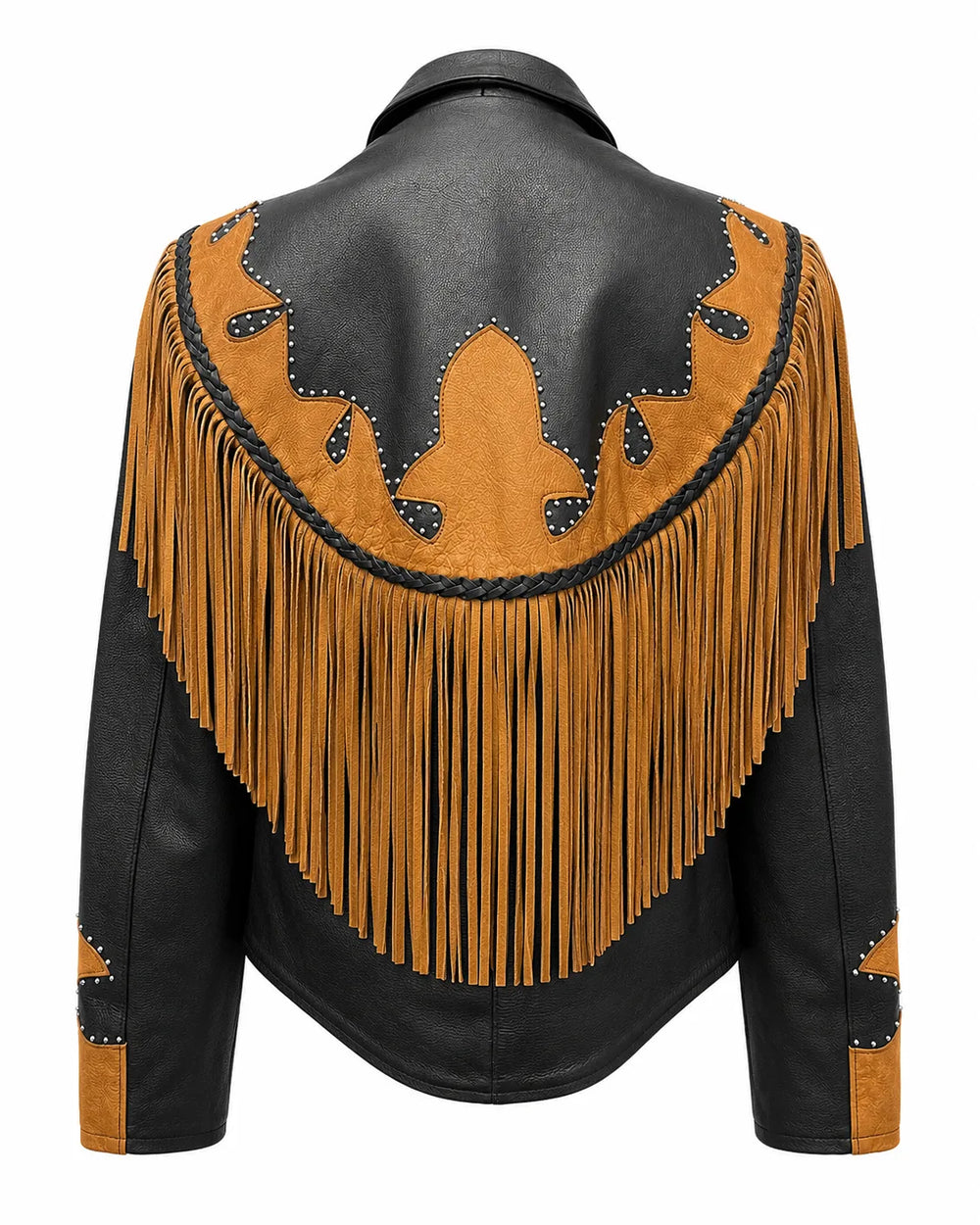 Sierra Rose Women’s Western Fringe Cowhide Jacket