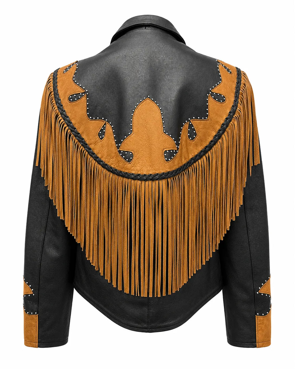 Sierra Rose Women’s Western Fringe Cowhide Jacket