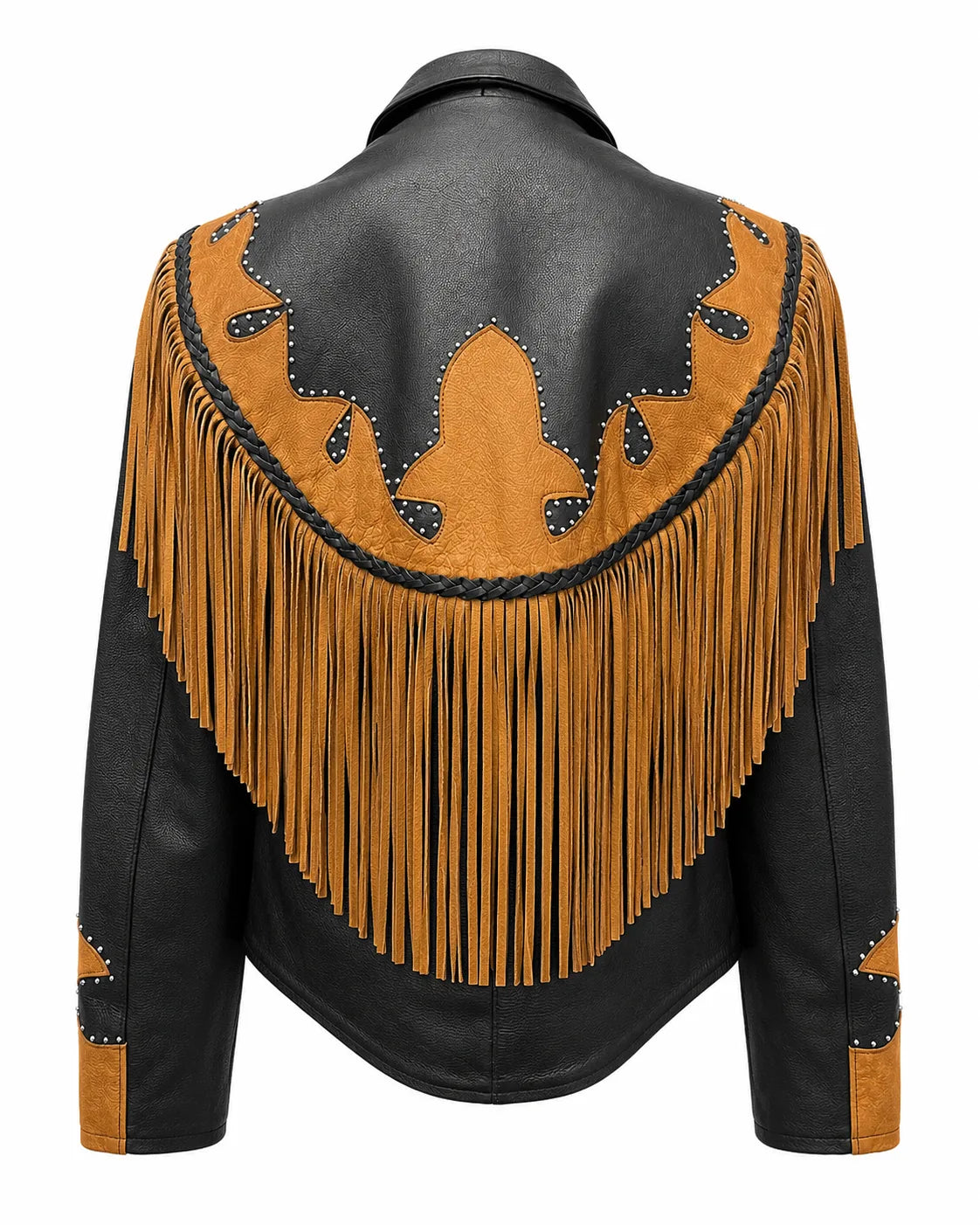 Sierra Rose Women’s Western Fringe Cowhide Jacket