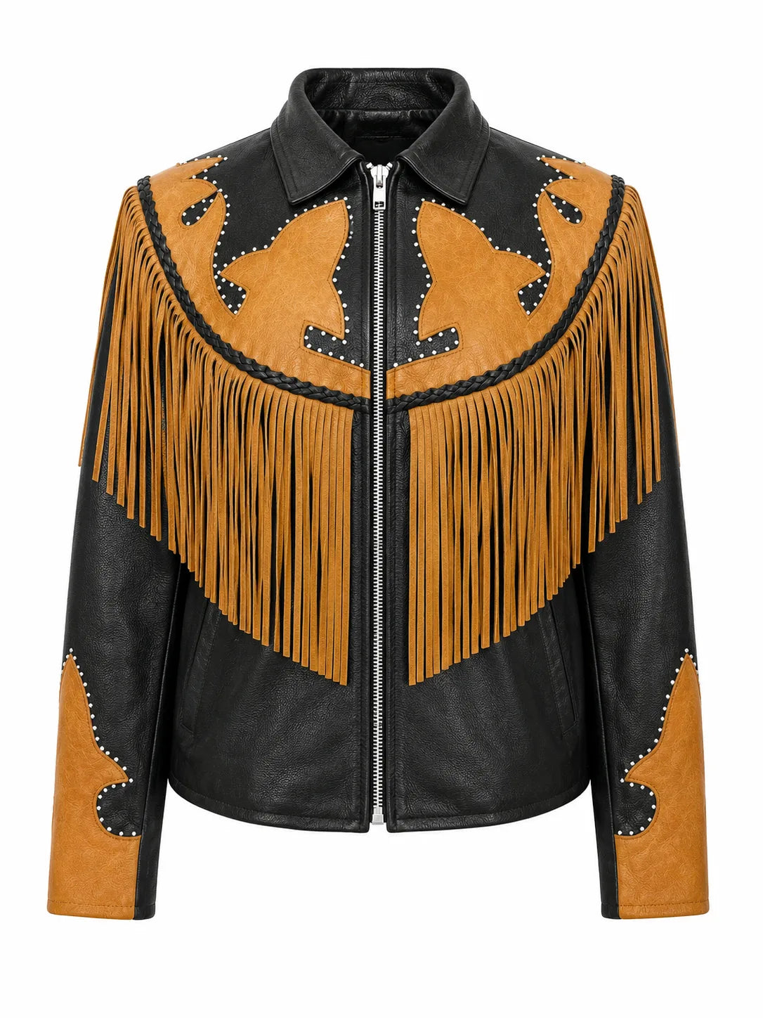 Sierra Rose Women’s Western Fringe Cowhide Jacket
