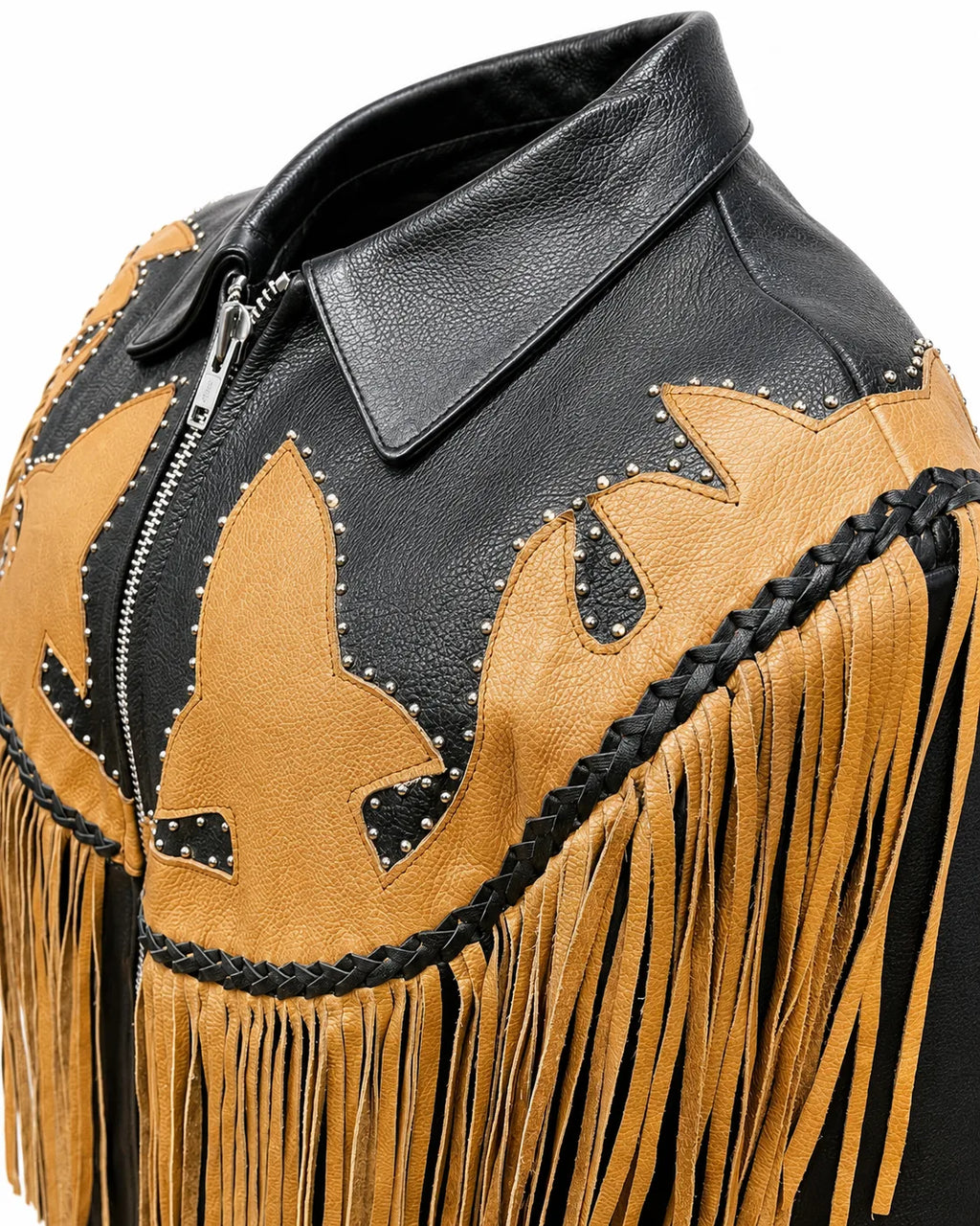 Sierra Rose Women’s Western Fringe Cowhide Jacket