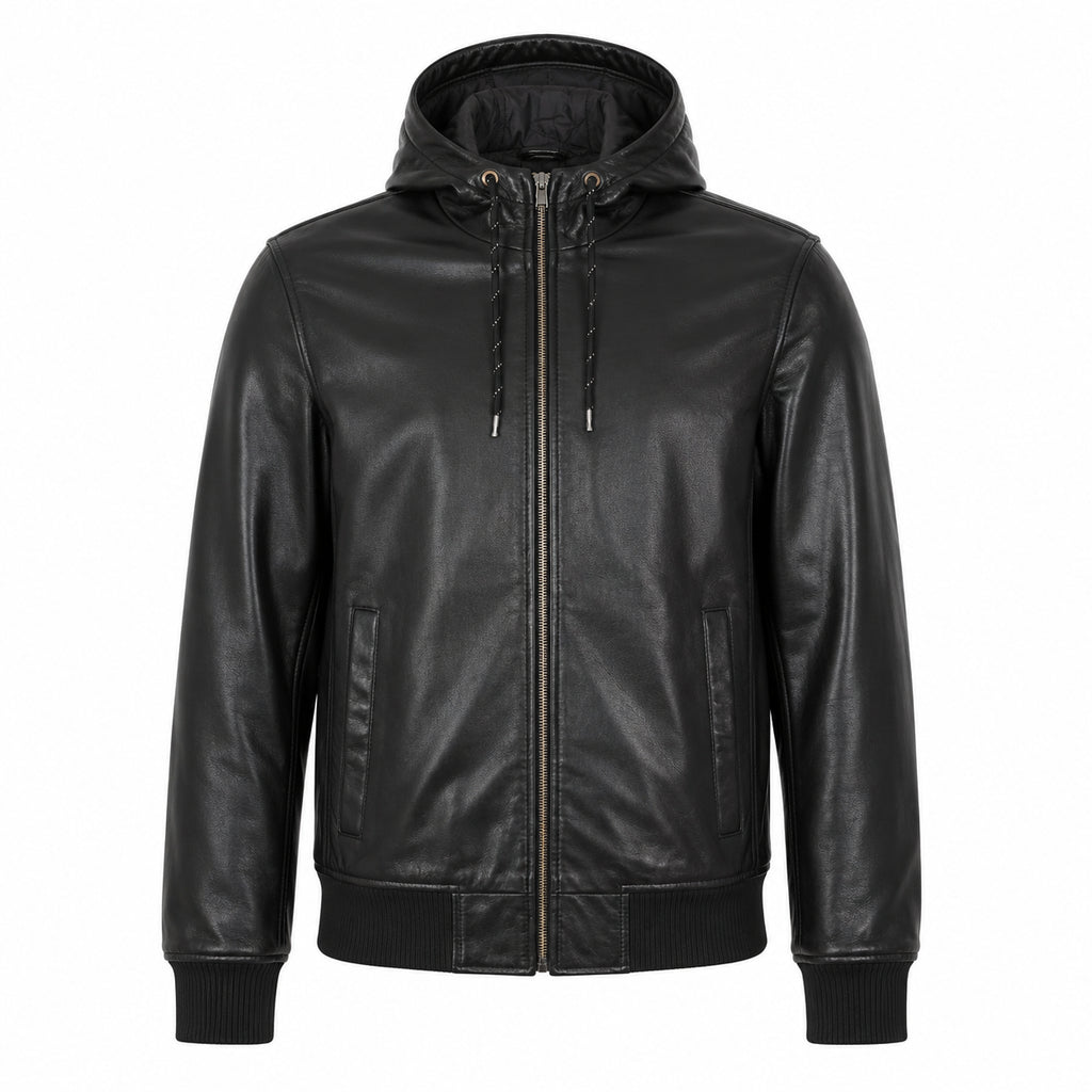 HASBRO Leather Hoodie Jacket