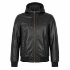 HASBRO Leather Hoodie Jacket