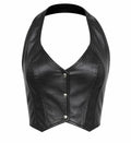 HASBRO Women's Halter Top with buttons