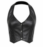 HASBRO Women's Halter Top with buttons