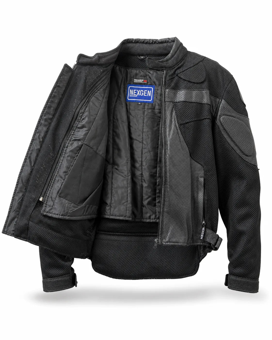 Black Nexgen Cordura Motorcycle Jacket