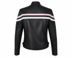 Twin Mirage — Women's Reversible Genuine Leather Motorcycle Jacket — 2 Looks in 1