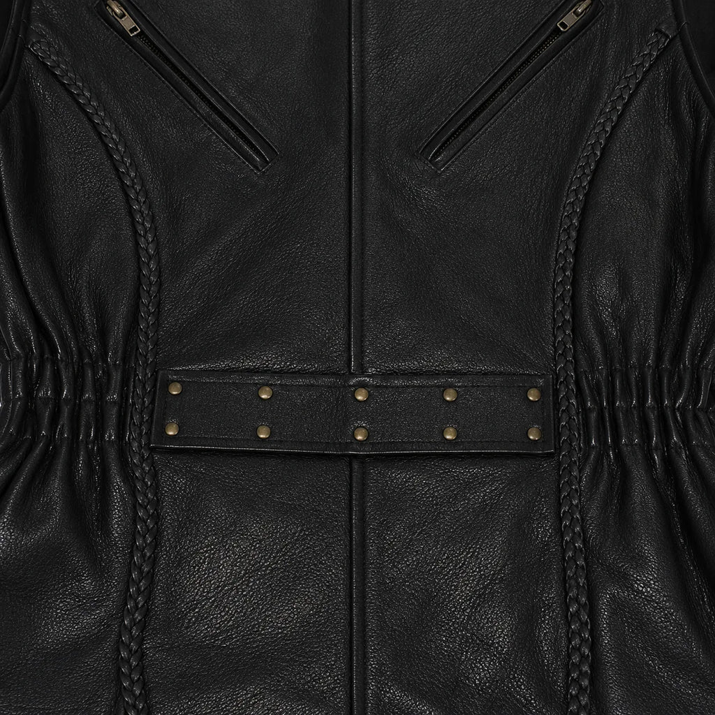 The Muse — Women's Classic Genuine Leather Motorcycle Jacket
