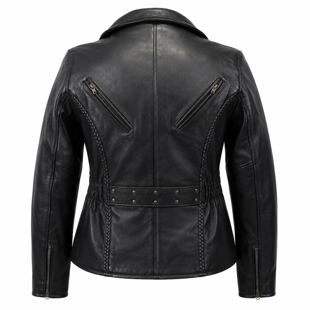 The Muse — Women's Classic Genuine Leather Motorcycle Jacket