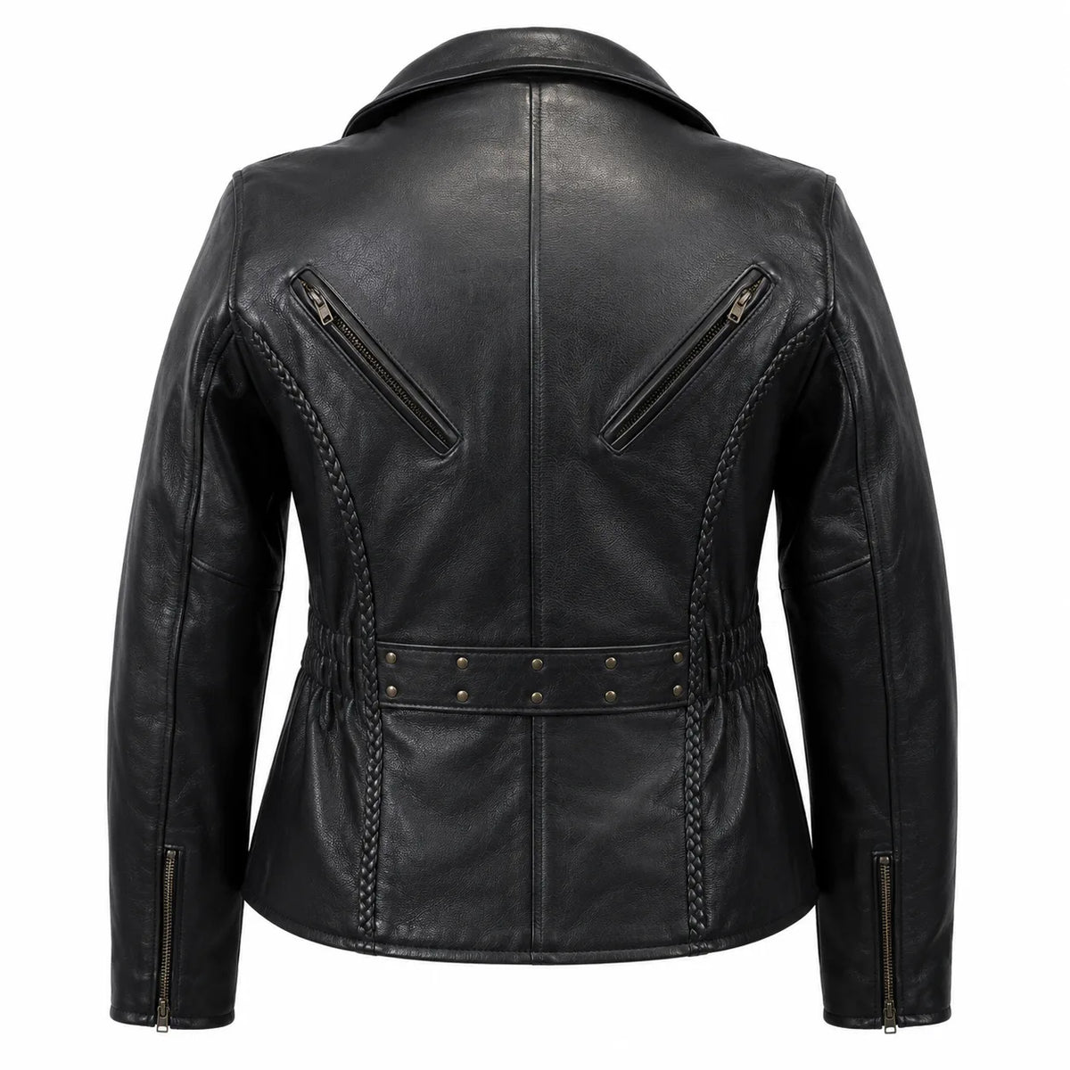 The Muse — Women's Classic Genuine Leather Motorcycle Jacket