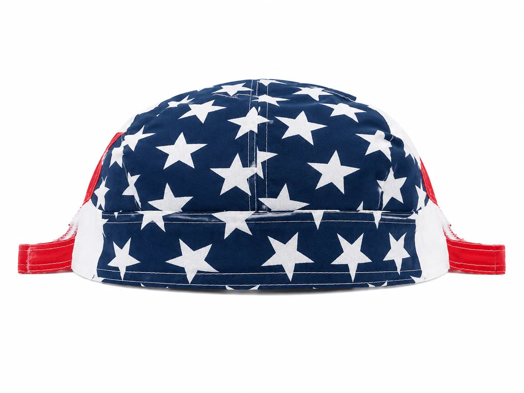 American flag stars and stripes pre-tied bandana skull cap – view 5