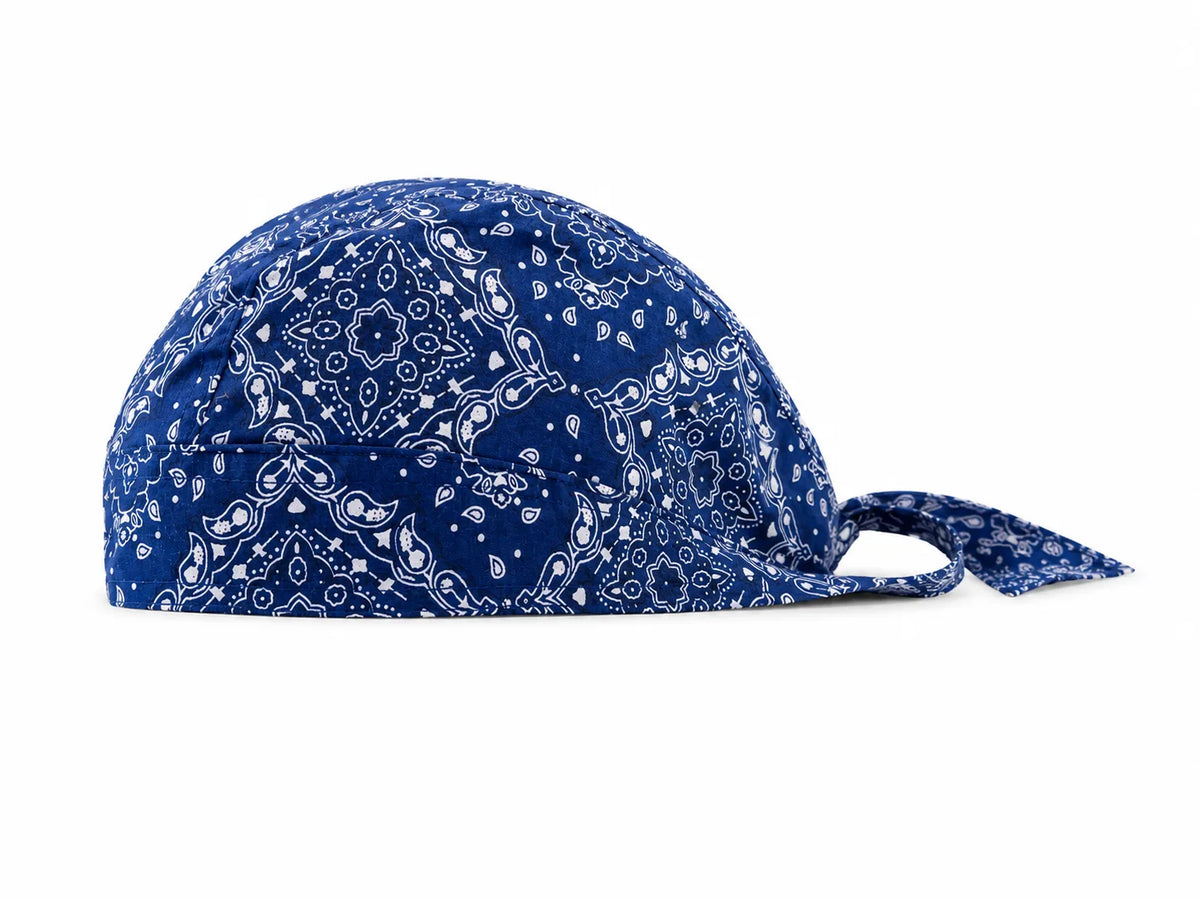 Blue Ridge Paisley Cotton Biker Bandana Cap