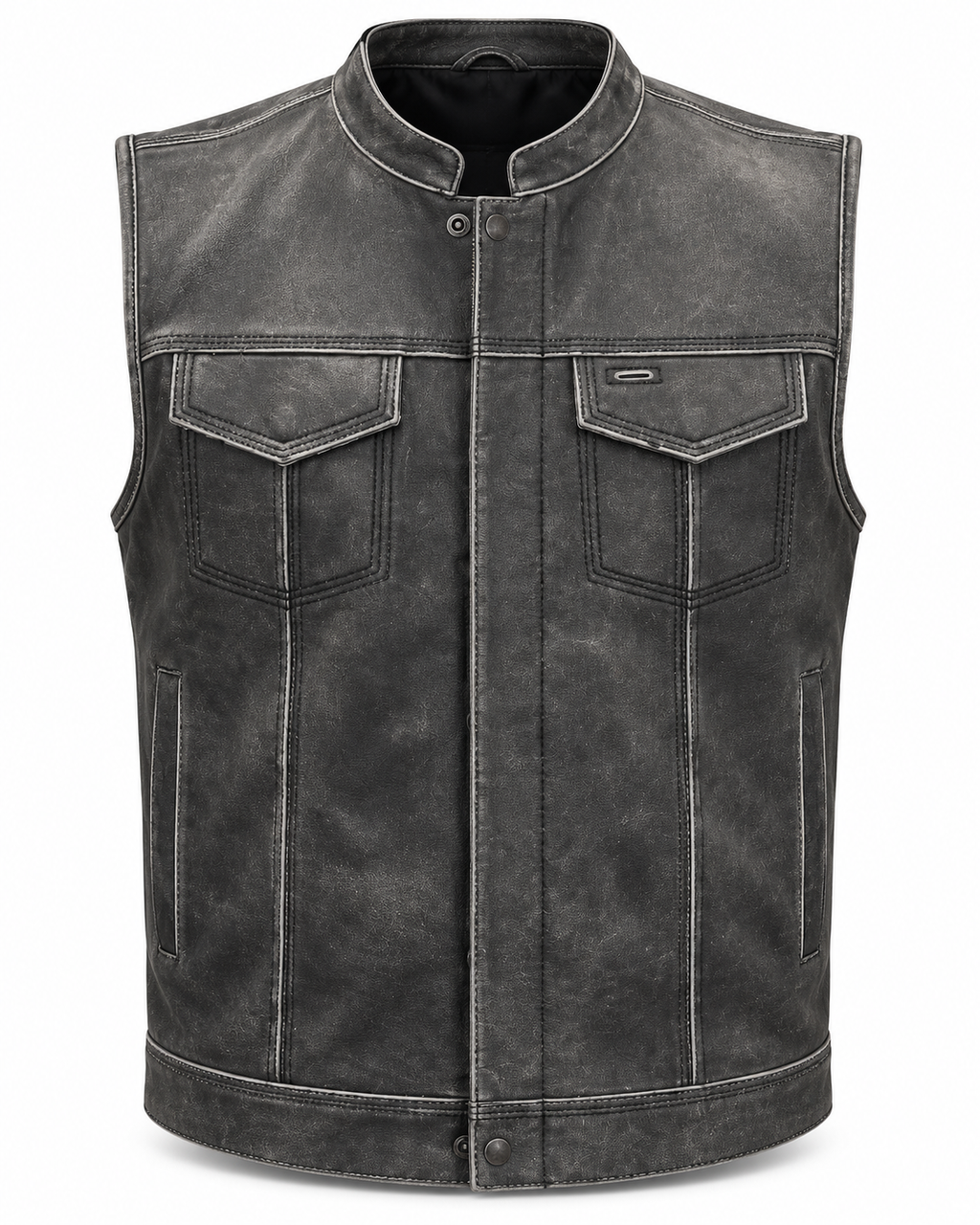 Grey Club Vest distressed