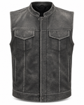Grey Club Vest distressed