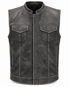 Grey Club Vest distressed