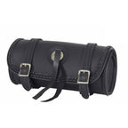 10″ PVC Motorcycle Tool Bag With Concho & Braid — Tool Bags, Hasbro Leather