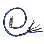 Black & Blue Get Back Whip For Motorcycles — Hasbro Leather