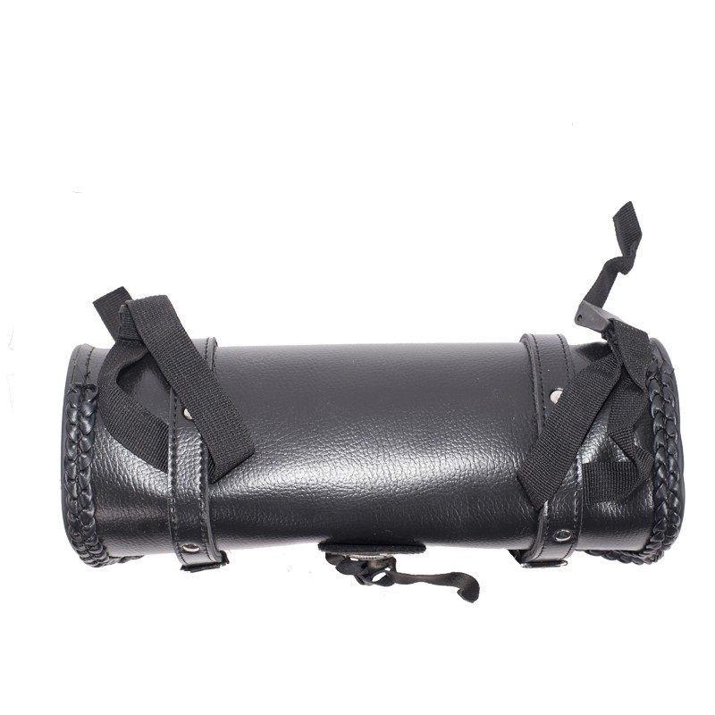 10″ PVC Motorcycle Tool Bag With Concho & Braid — alternate view 3, Hasbro Leather