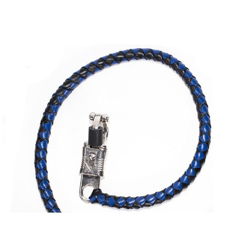 Black & Blue Get Back Whip For Motorcycles — alternate view 3, Hasbro Leather