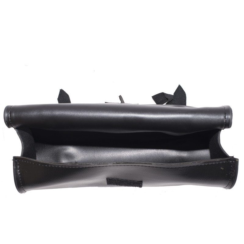 10″ PVC Motorcycle Tool Bag With Concho & Braid — alternate view 2, Hasbro Leather