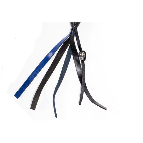 Black & Blue Get Back Whip For Motorcycles — alternate view 2, Hasbro Leather