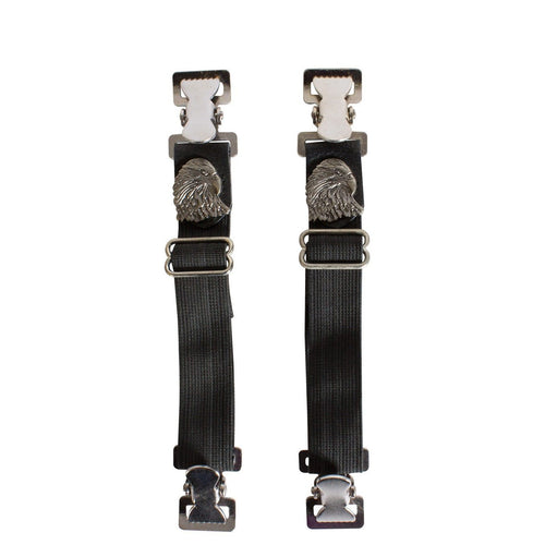 Eagle Alligator Motorcycle Boot Clips — Boot Clips, Hasbro Leather