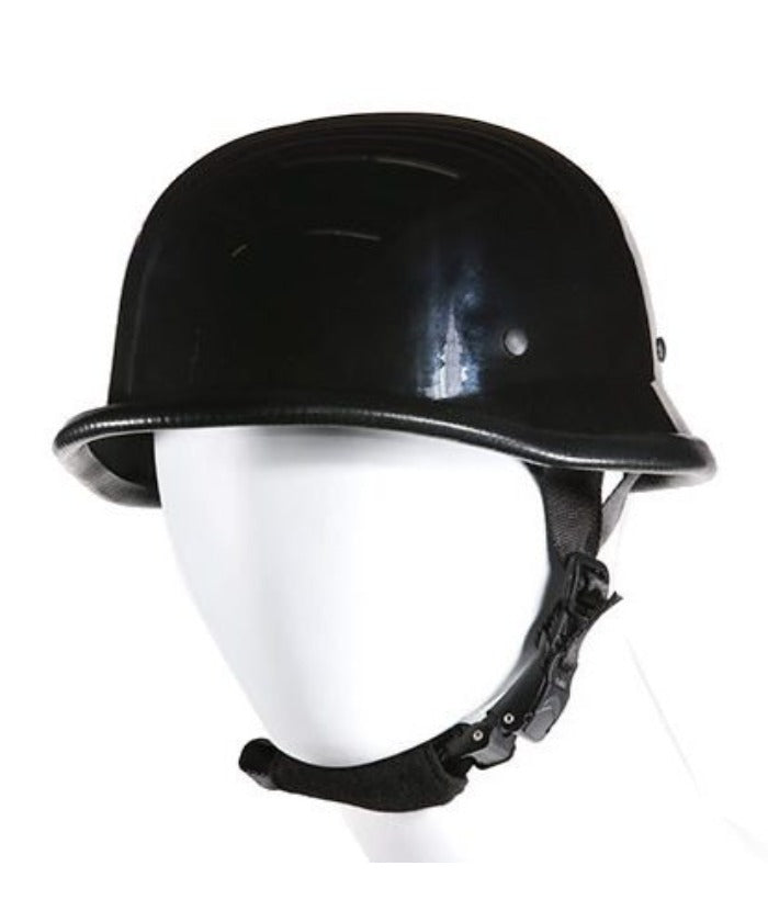 Glossy German With Adjustable Chin Strap — Novelty Helmets, Hasbro Leather