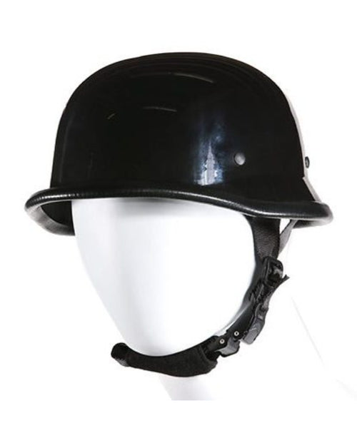Glossy German With Adjustable Chin Strap — Novelty Helmets, Hasbro Leather