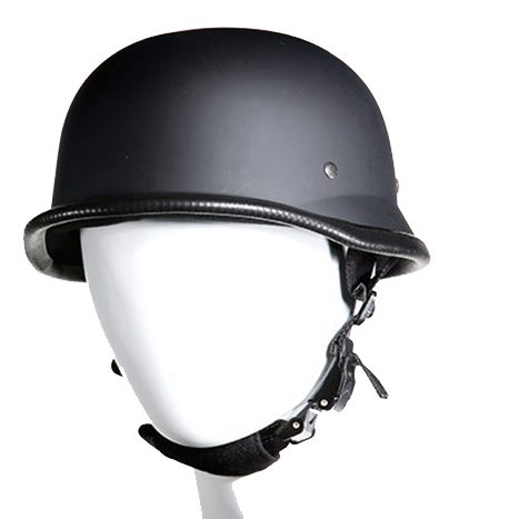 Flat Black German With Adjustable Chin Strap — alternate view 3, Hasbro Leather