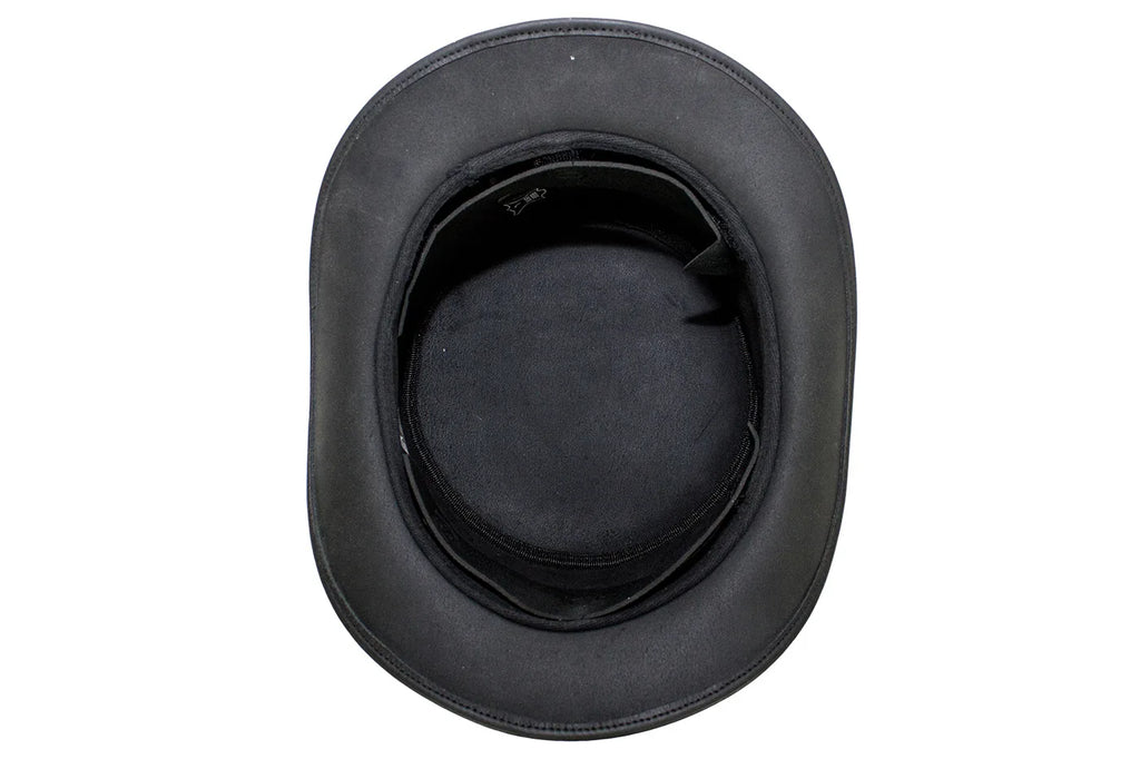 Black Leather Deadman’s Top Hat — alternate view 3, Hasbro Leather