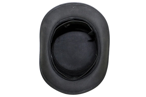 Black Leather Deadman’s Top Hat — alternate view 3, Hasbro Leather