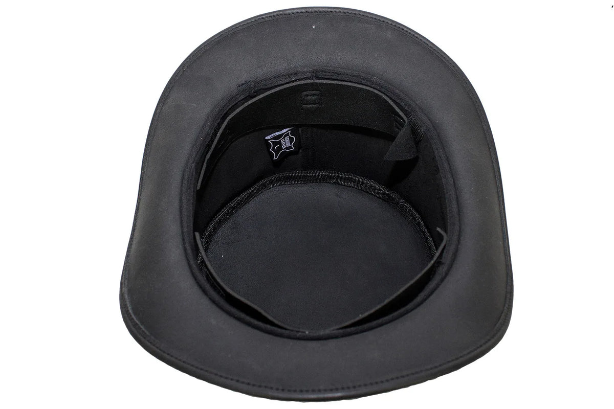 Black Leather Deadman’s Top Hat — alternate view 5, Hasbro Leather