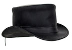Black Leather Deadman’s Top Hat — Hats, Hasbro Leather