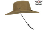 Brown Cowboy Hat with POW MIA Logo — alternate view 4, Hasbro Leather