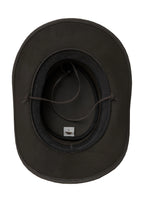Dream Apparel Leather Cowboy Western Chocolate Brown Hat – Steampunk Wide Brim — alternate view 3, Hasbro Leather