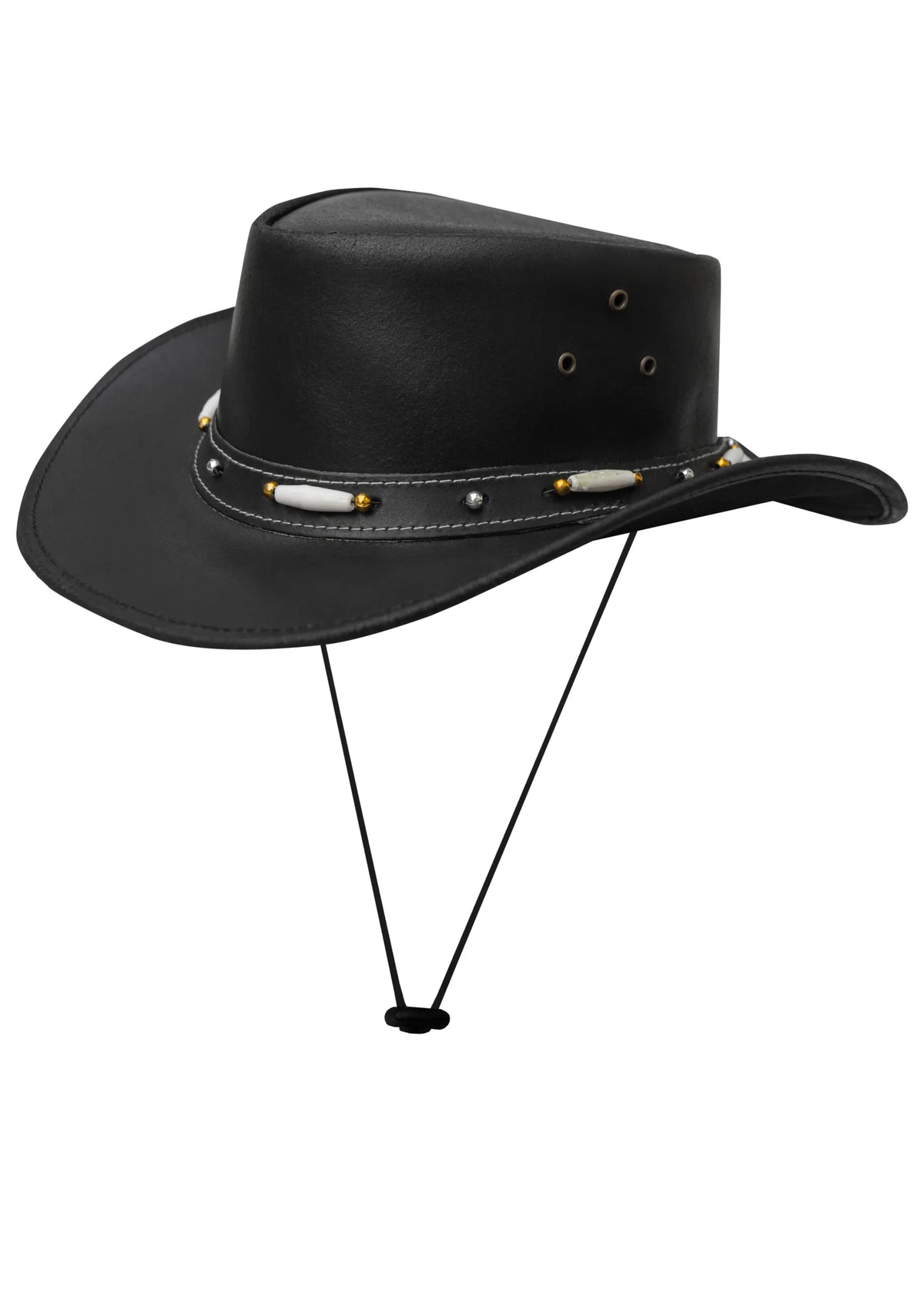 Black Range Premium Leather Western Cowboy Hat