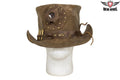 Brown Leather Deadman Top Hat — Hats, Hasbro Leather