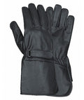 Men’s Genuine Leather Gauntlet Motorcycle Gloves HI241 — Riding Gloves, Hasbro Leather
