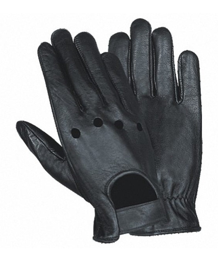 Men’s Genuine Leather Motorcycle Driving Gloves HI243 — Riding Gloves, Hasbro Leather