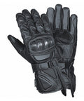 Biker Racing Leather Motorcycle Gloves HI291 — Racing Gloves, Hasbro Leather