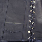 Navy Blue Knight Vest — alternate view 3, Hasbro Leather