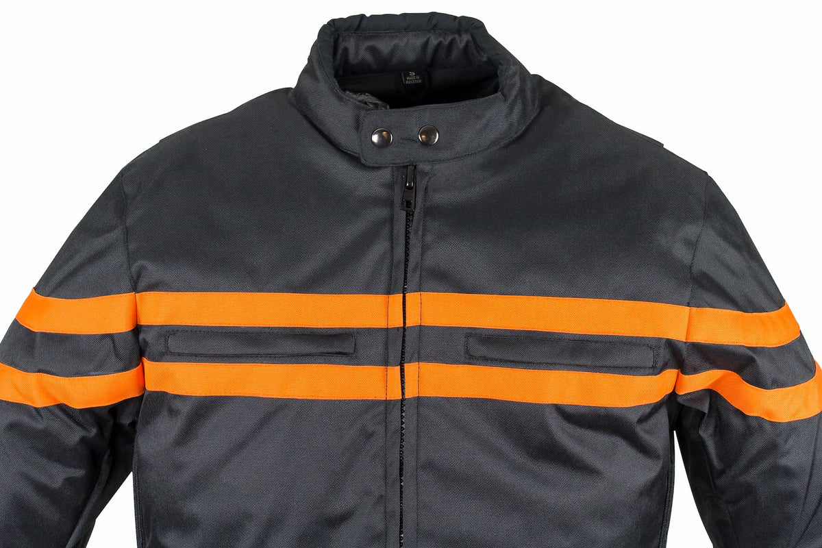 Raceway Orange Stripe Cordura — alternate view 3, Hasbro Leather