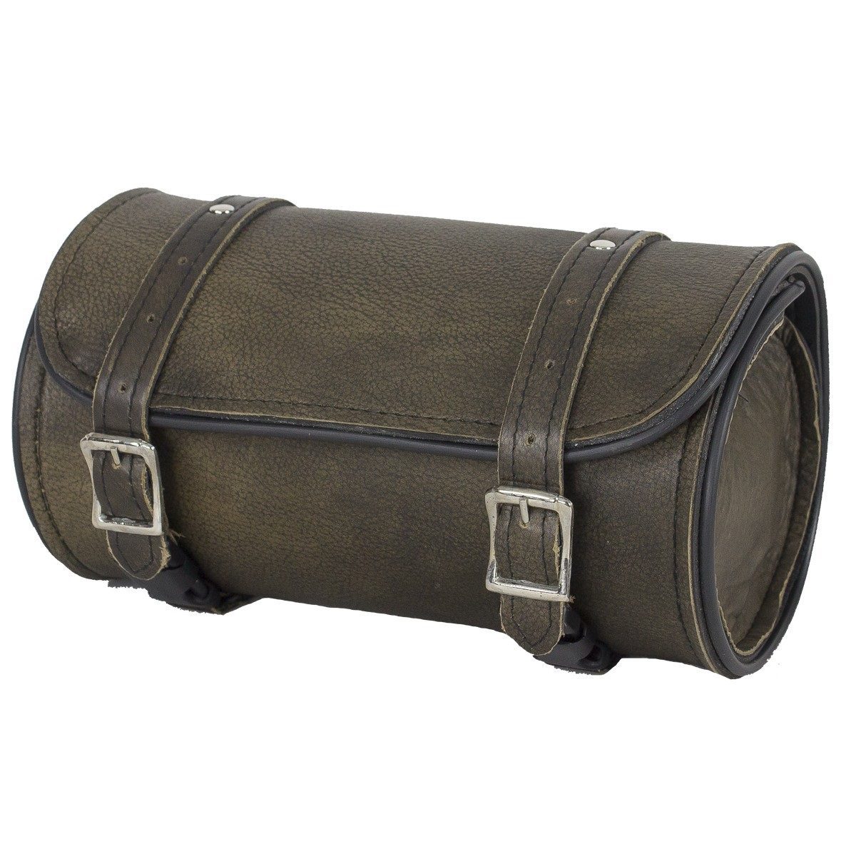 Canyon Vault Dark-Brown Leather Motorcycle Tool Bag