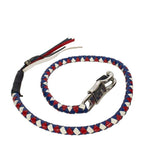 Red, White & Blue Get Back Whip For Motorcycles — Hasbro Leather
