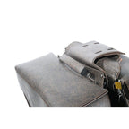PVC Brown Motorcycle Saddlebag With Lock — alternate view 3, Hasbro Leather