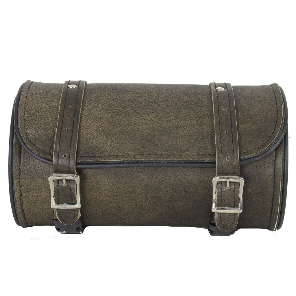 Dark Brown Leather Motorcycle Tool Bag — alternate view 4, Hasbro Leather