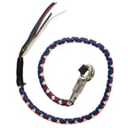 Red, White & Blue Get Back Whip For Motorcycles — alternate view 2, Hasbro Leather