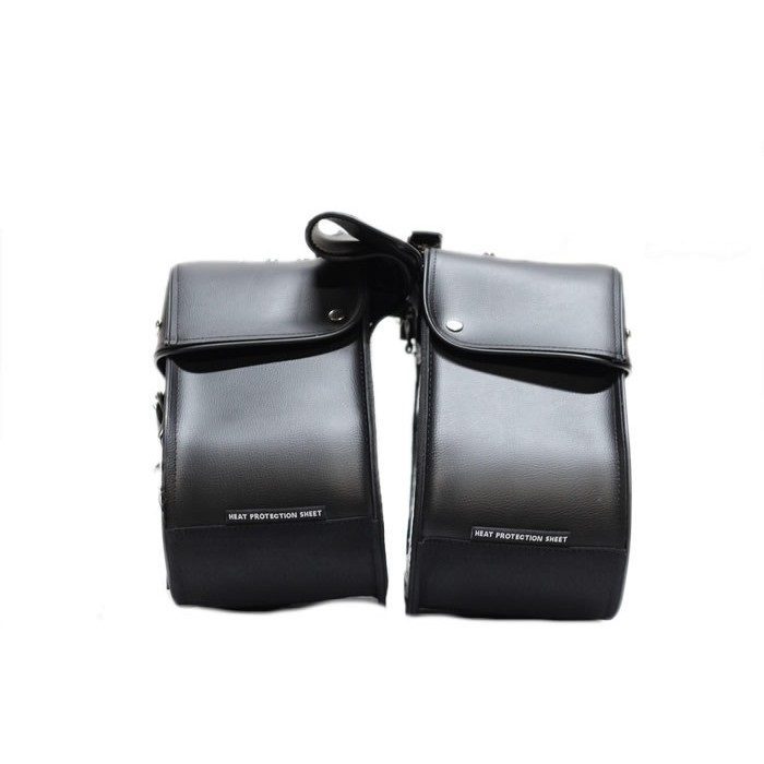 PVC Motorcycle Saddlebag With Studs — alternate view 4, Hasbro Leather
