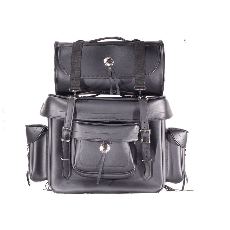Plain Big Sissy Bar Bag — alternate view 4, Hasbro Leather
